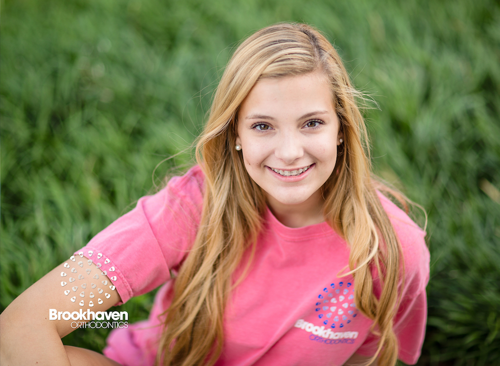 clear braces on a teenage girl in Atlanta, GA